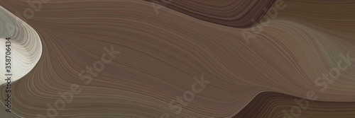 abstract modern horizontal header with old mauve, pastel gray and gray gray colors. fluid curved lines with dynamic flowing waves and curves for poster or canvas