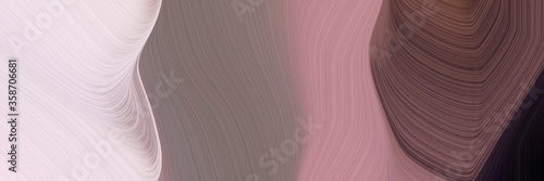 abstract moving header design with old lavender, misty rose and very dark pink colors. fluid curved flowing waves and curves for poster or canvas