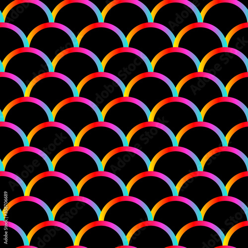 Mermaid sweet seamless pattern for textile, print. Fish scales background for wrapping paper