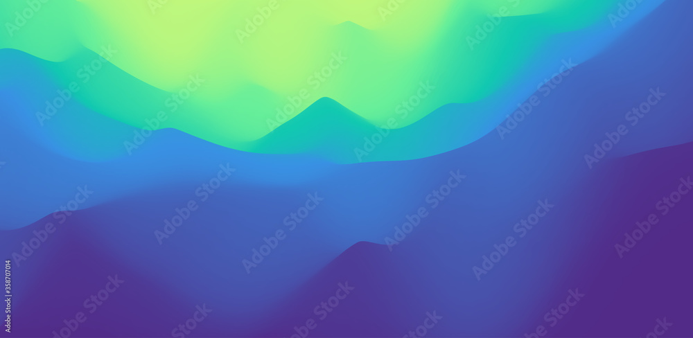 Mysterious landscape background. Mystic vector Illustration. Trendy gradients. Can be used for advertising, marketing, presentation.