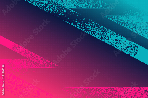 Pink and turquoise gradient grunge texture. Abstract background template design. 
