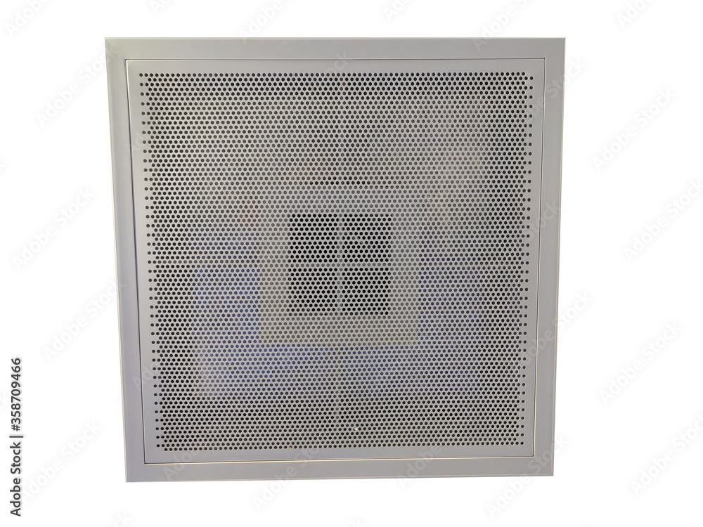 Air conditioning duct vent grille System on top of ceiling square shape. Air conditioning duct vent grille System on top of ceiling square shape.