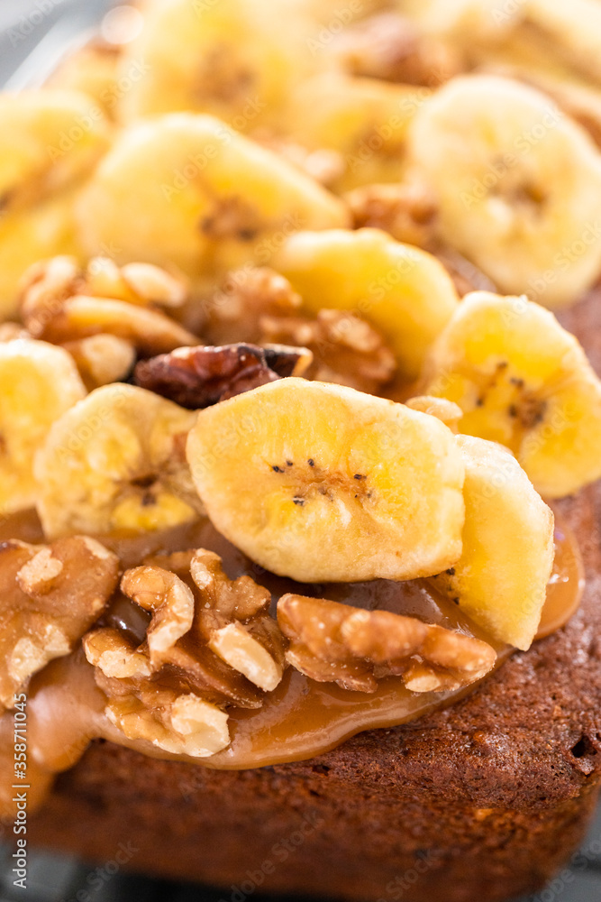 Baking banana bread Baking banana bread