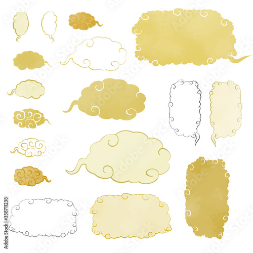 和風吹き出しセット