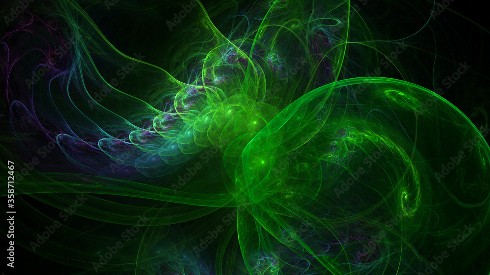 3D rendering abstract fractal light background 3D rendering abstract fractal light background