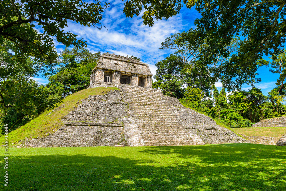 Temple of the Count, Palenque, was a pre-Columbian Maya civilization of Mesoamerica. Known as Lakamha (Big Water). UNESCO World Heritage
