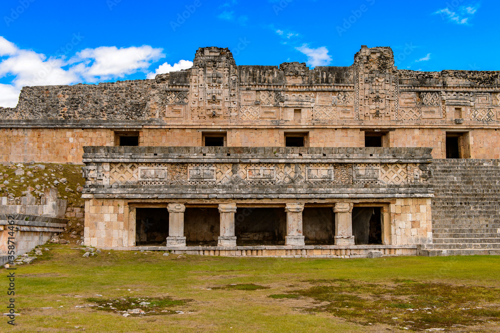 The Nunnery, Uxmal, an ancient Maya city of the classical period. One of the most important archaeological sites of Maya culture. UNESCO World Heritage site