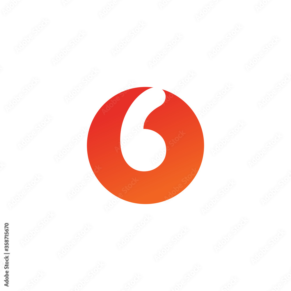 O letter initial icon logo design template O letter initial icon logo design template
