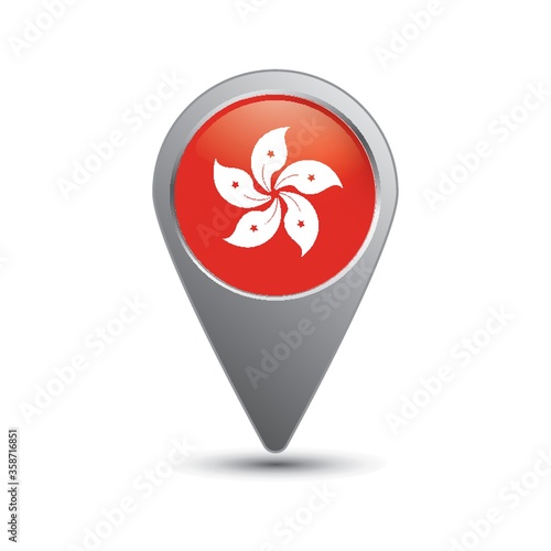 location pin with hong kong flag