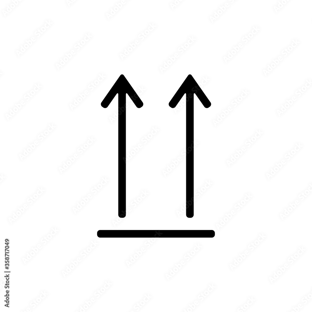 this side up symbol icon vector design template this side up symbol icon vector design template