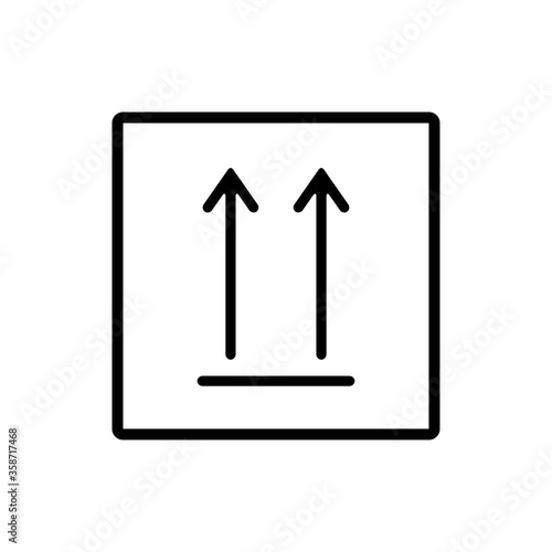 this side up symbol icon vector design template Free Download this side up symbol icon vector design template - GFXLoad