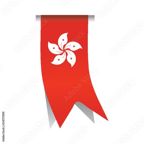 hong kong flag bookmark