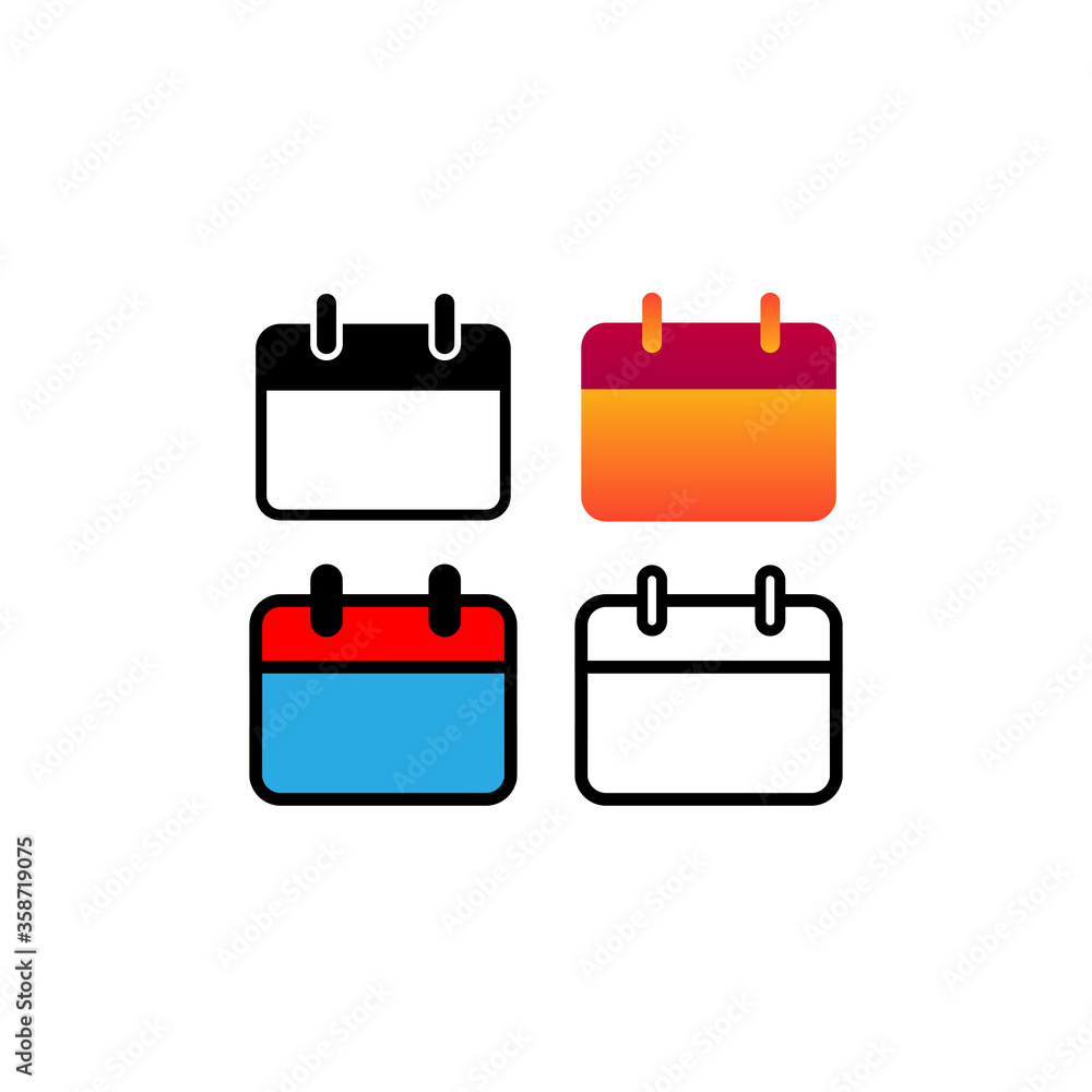 Best Calendar Icon In Trendy Flat Design Best Calendar Icon In Trendy Flat Design