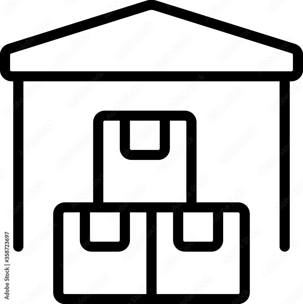 warehouse storage icon vector for web and apps warehouse storage icon vector for web and apps