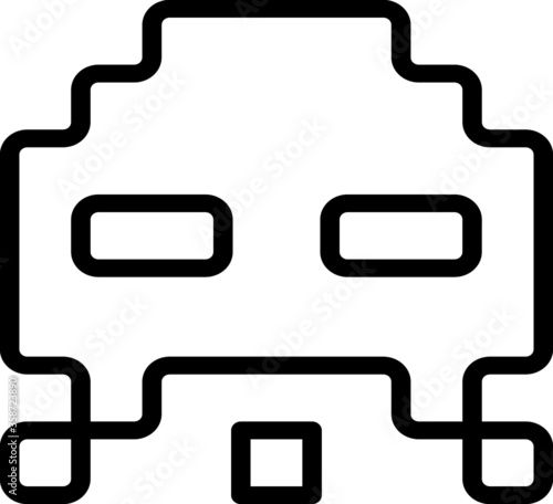 video game enemy icon vector for web and apps