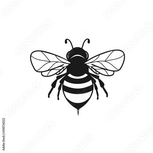 Honeybee abstract symbol in vector © rosypatterns
