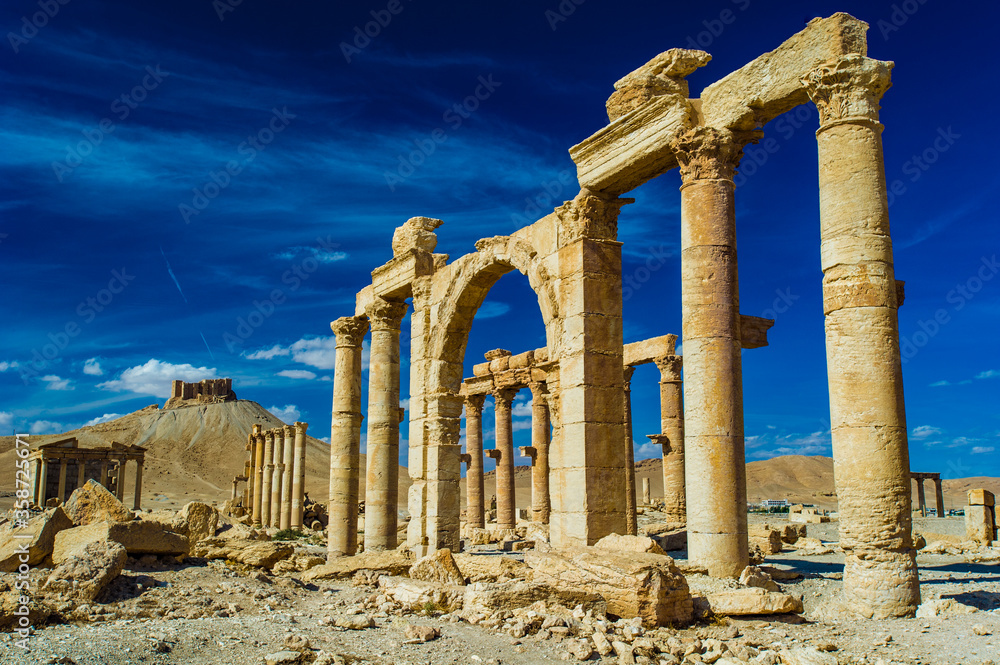 It's Landscape of the ruins of Palmyra, Syria