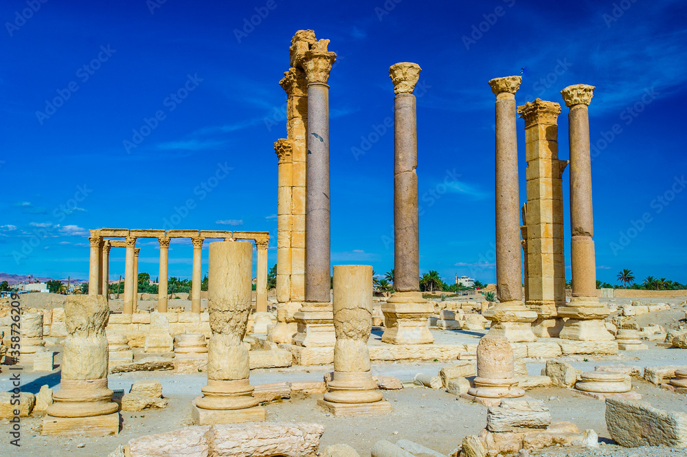 It's Colonade of Palmyra, Syria