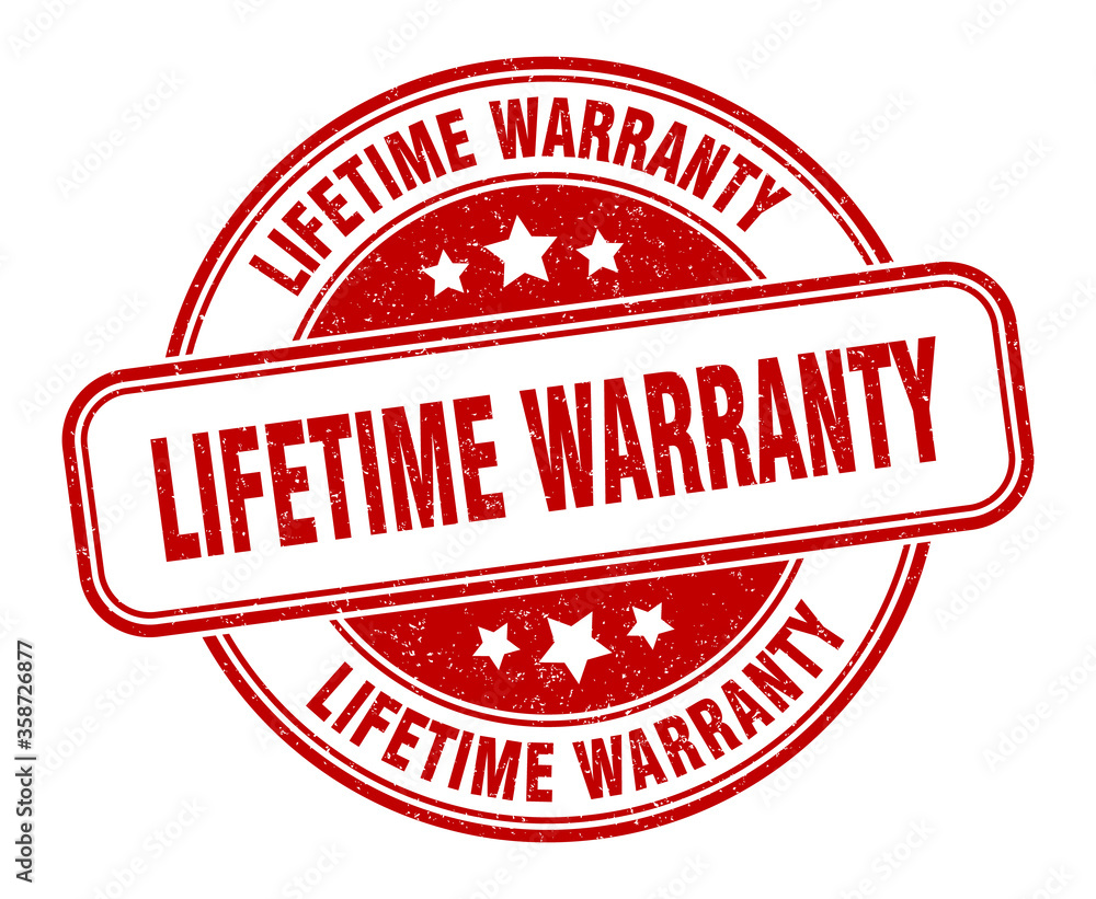 lifetime warranty stamp. lifetime warranty round grunge sign. label lifetime warranty stamp. lifetime warranty round grunge sign. label