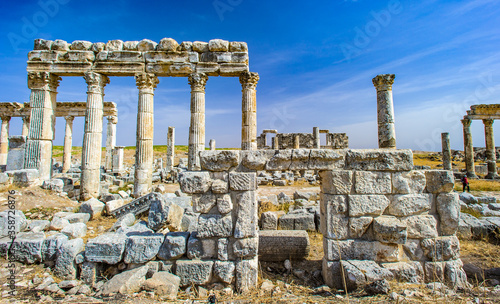 It's Ruins of the columns of Apamea, Syria.