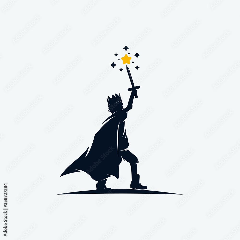 Obraz na plátně Little Prince Reach Dreams logo