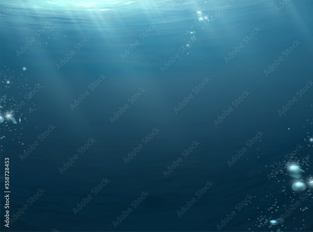 Underwater at night