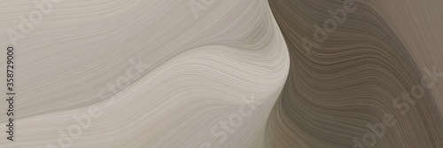 abstract surreal header with dark gray, old mauve and pastel brown colors. fluid curved lines with dynamic flowing waves and curves for poster or canvas