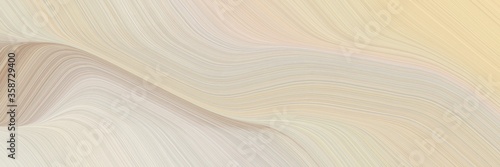 abstract colorful designed horizontal header with pastel gray, antique white and rosy brown colors. fluid curved flowing waves and curves for poster or canvas