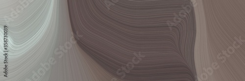 abstract surreal banner design with dim gray, ash gray and dark gray colors. fluid curved lines with dynamic flowing waves and curves for poster or canvas