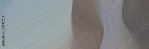 abstract artistic banner with dark gray, dim gray and old lavender colors. fluid curved flowing waves and curves for poster or canvas