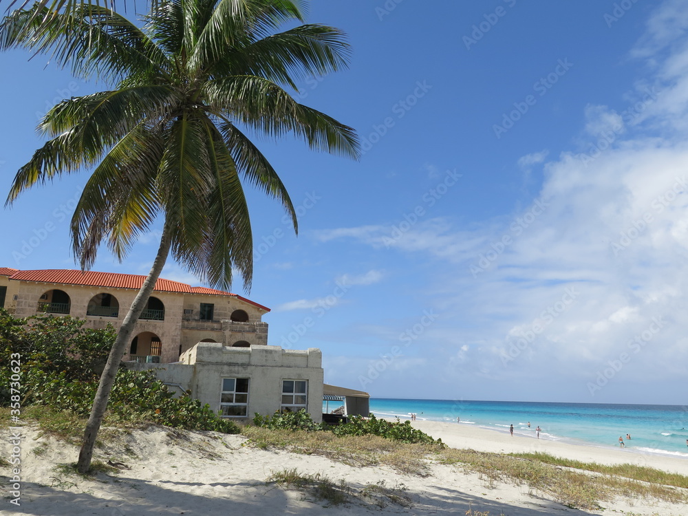 a beach in Varadero, Cuba, November a beach in Varadero, Cuba, November