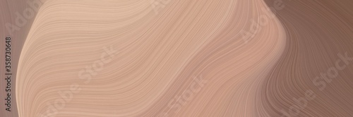 abstract modern banner design with tan, pastel brown and gray gray colors. fluid curved lines with dynamic flowing waves and curves for poster or canvas