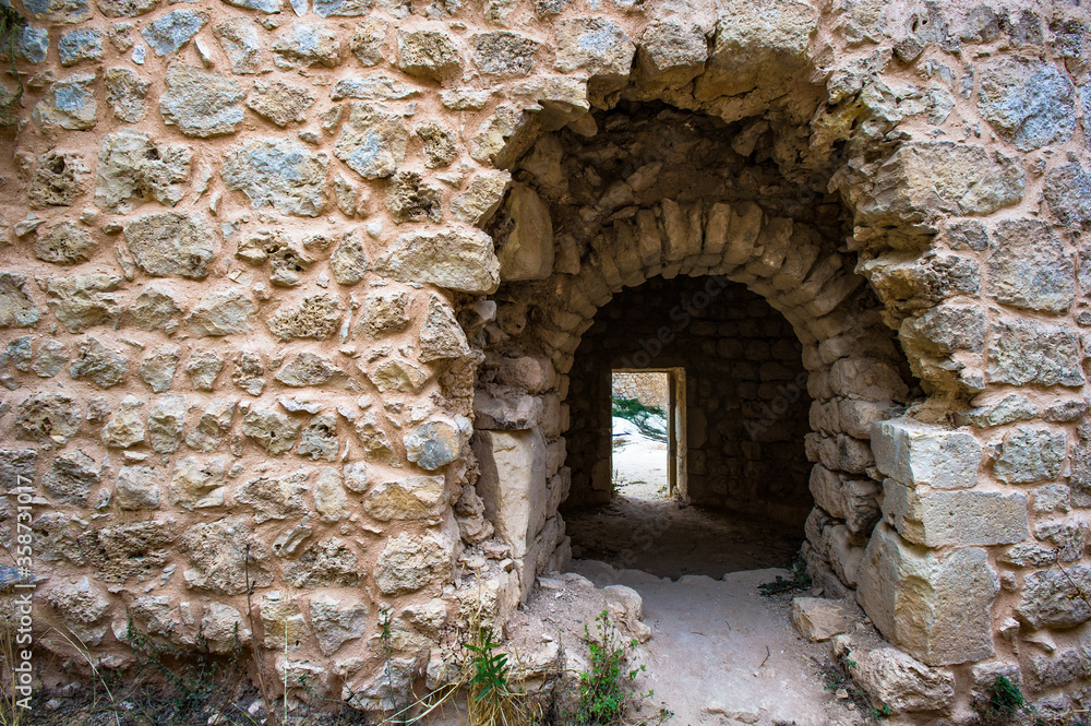 It's Entrance into a castle in Syria