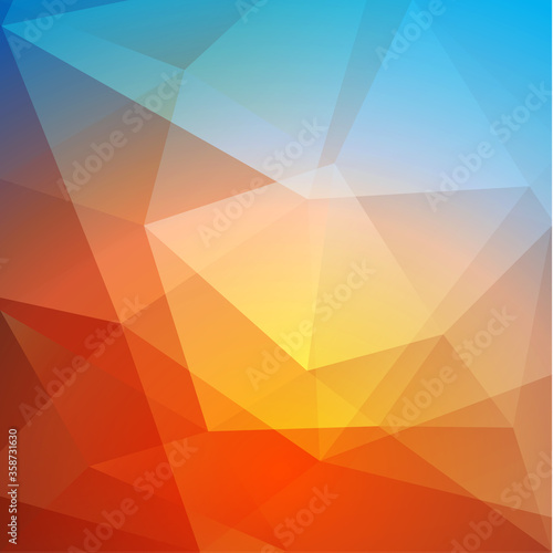 Vibrant geometric triangles background