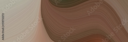 abstract flowing horizontal header with old mauve, dark gray and rosy brown colors. fluid curved lines with dynamic flowing waves and curves for poster or canvas