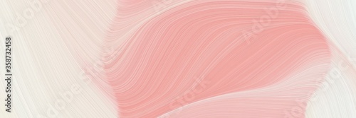 abstract surreal banner design with baby pink  light pink and antique white colors. fluid curved lines with dynamic flowing waves and curves for poster or canvas