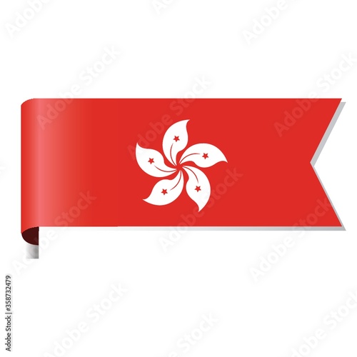 hong kong flag bookmark