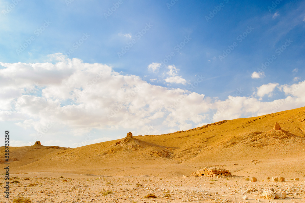 Landscape near Palmyra, Syria Landscape near Palmyra, Syria