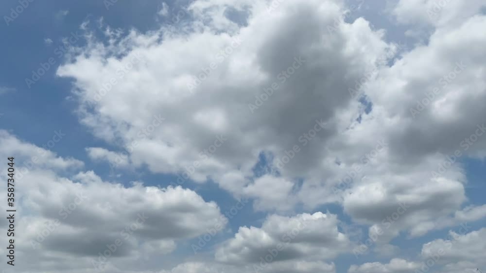 Time lapse of moving clouds from right to left. Time lapse of moving clouds from right to left.