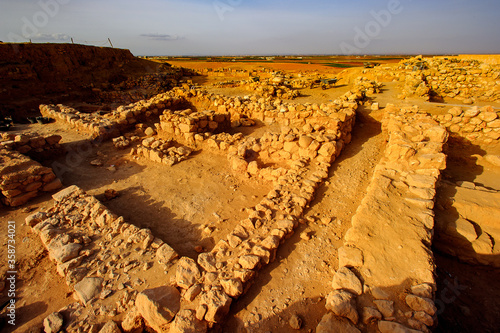 Ruins of Ebla, Syria, an ancient city. photo