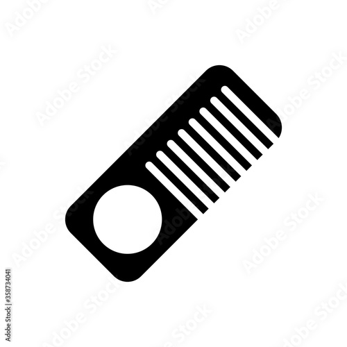comb icon isolated on white background. vector illustration in glyph style. EPS 10