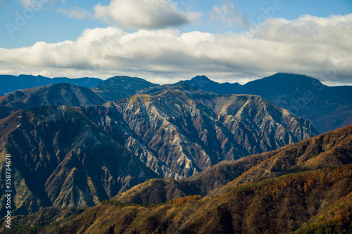 高い峰の山々／栃木県日光市 © yumiko