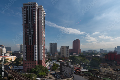 Kuala Lumpur, Federal Territory / Malaysia - February 15, 2017:  Kondominium Bestari Lavender building is clearly seen with other buildings in Kuala Lumpur on day time. photo