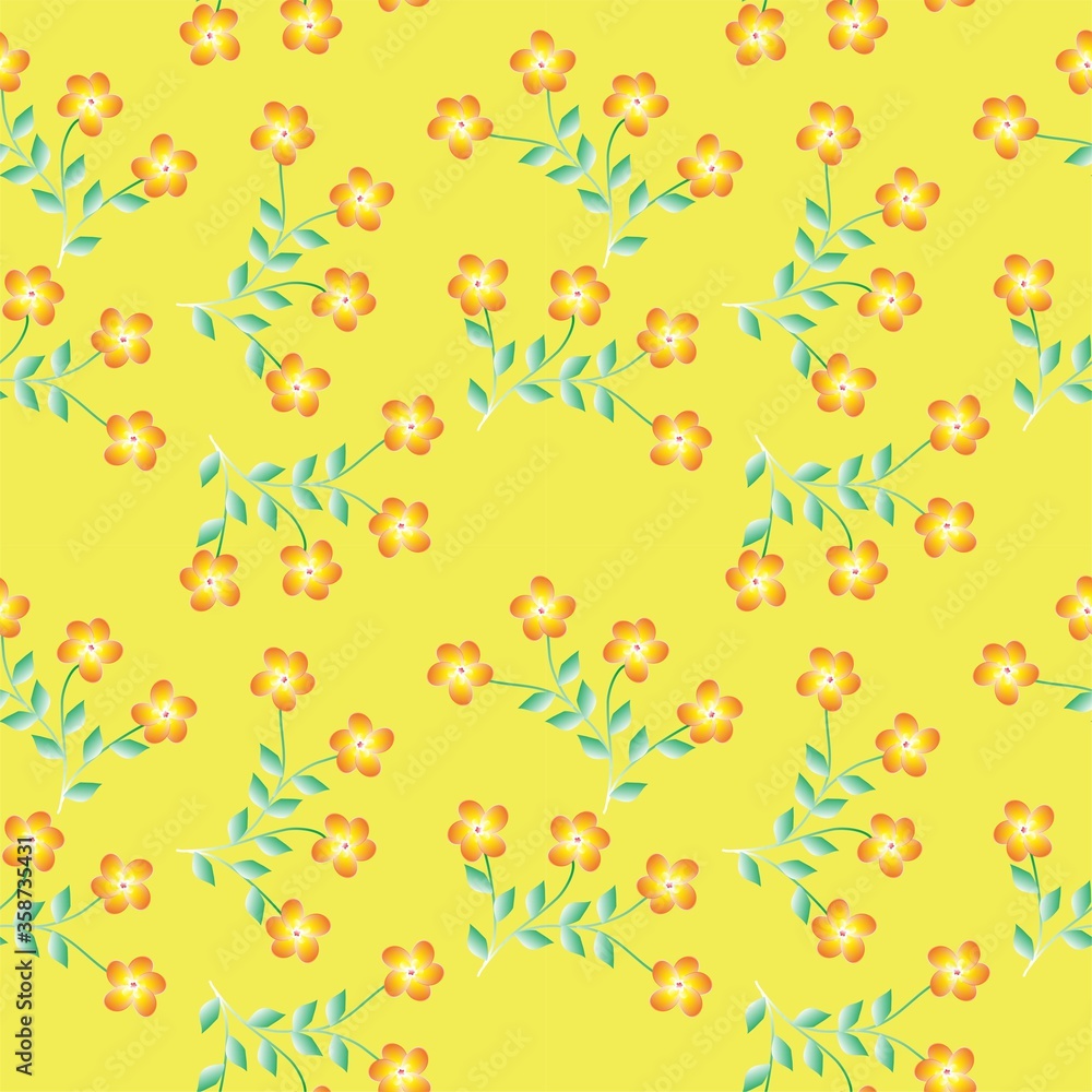 Seamless Pattern With Floral Motifs able to print for cloths, tablecloths, blanket, shirts, dresses, posters, papers.