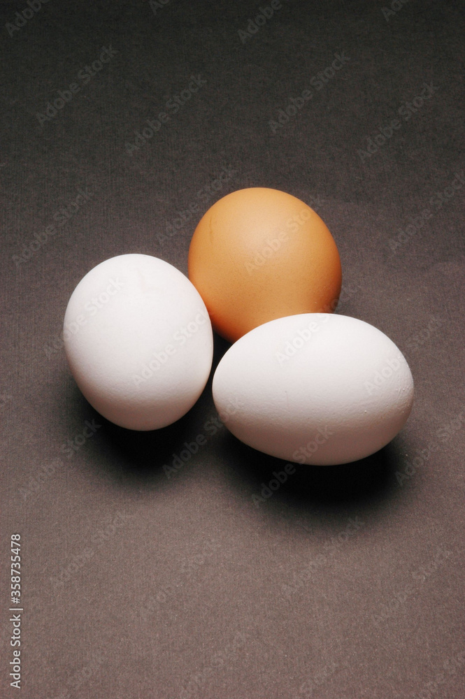 Three Eggs, Close Up, Different Concept Three Eggs, Close Up, Different Concept