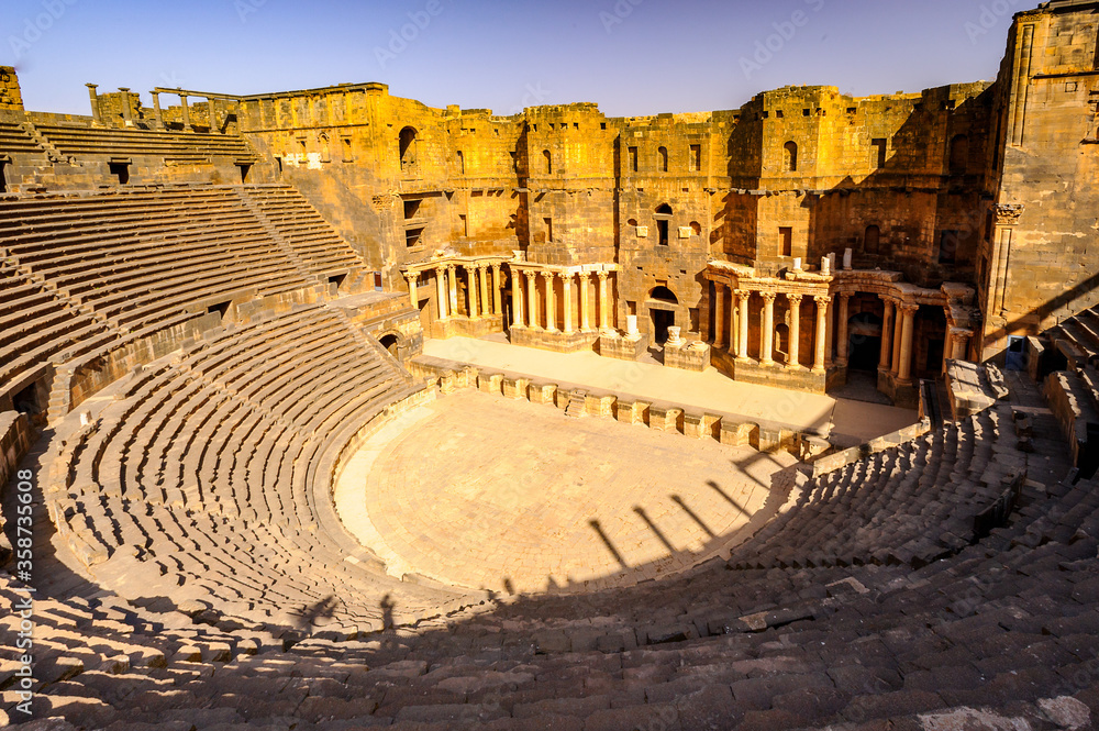 Theater at the Ancient City of Bosra, UNESCO World Heritage,
