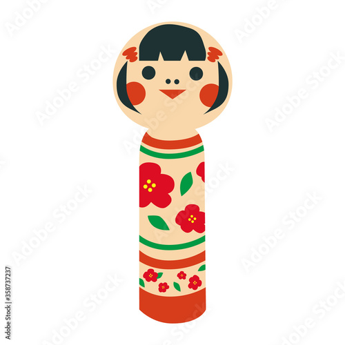 日本文化素材 / 縁起物こけし