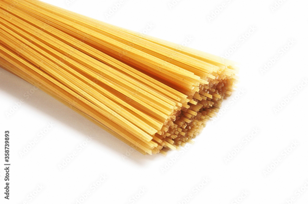 Noodles, Close Up Against White background Noodles, Close Up Against White background