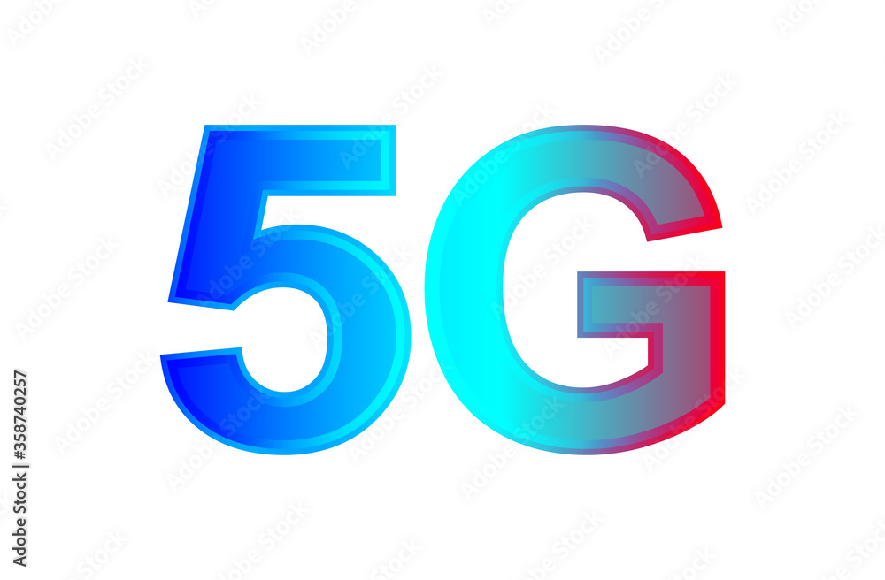 5G logo font for technology future, numbers 5 and G symbol blue and purple, 5G alphabet for business digital network global concept 5G logo font for technology future, numbers 5 and G symbol blue and purple, 5G alphabet for business digital network global concept