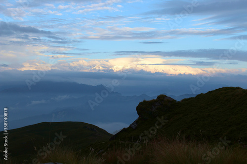 a beautiful landscape view of nature in the lower Himalaya. © deepak